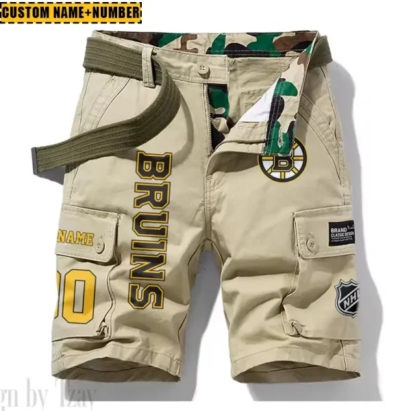 Boston Bruins New Summer Men Cargo Shorts Fashion 2025 SPTNSM034 - Image 5