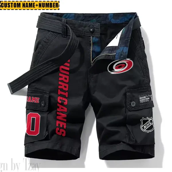Carolina Hurricanes New Summer Men Cargo Shorts Fashion 2025 SPTNSM037