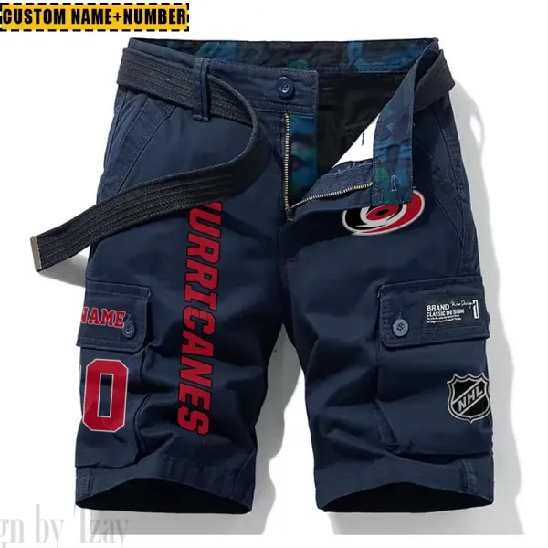 Carolina Hurricanes New Summer Men Cargo Shorts Fashion 2025 SPTNSM037 - Image 3