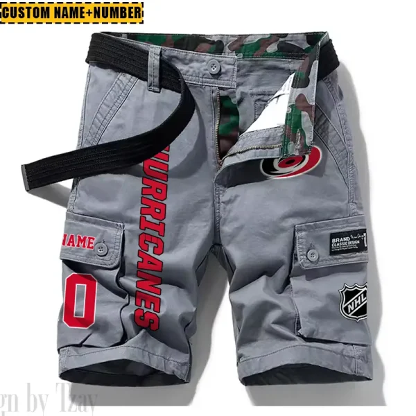 Carolina Hurricanes New Summer Men Cargo Shorts Fashion 2025 SPTNSM037 - Image 5