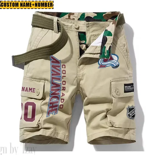 Colorado Avalanche New Summer Men Cargo Shorts Fashion 2025 SPTNSM039