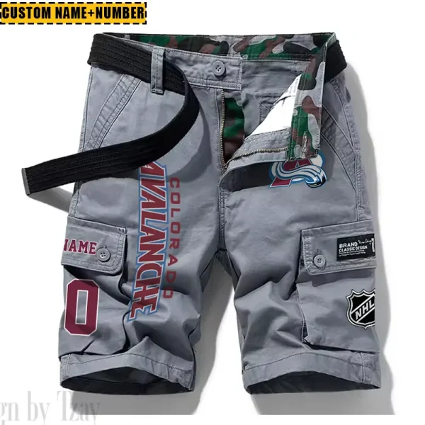 Colorado Avalanche New Summer Men Cargo Shorts Fashion 2025 SPTNSM039 - Image 4
