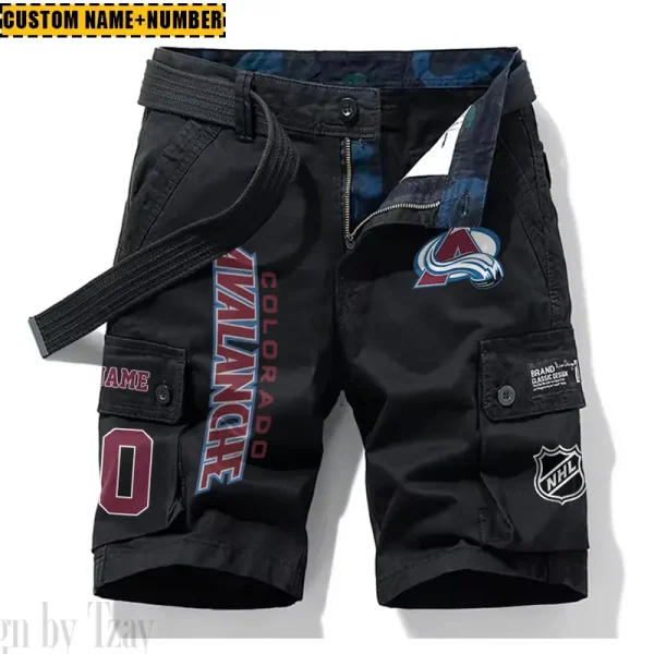 Colorado Avalanche New Summer Men Cargo Shorts Fashion 2025 SPTNSM039 - Image 5