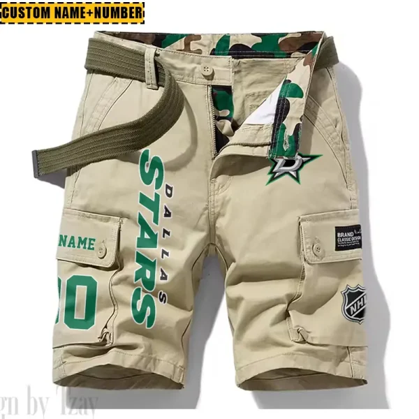 Dallas Stars New Summer Men Cargo Shorts Fashion 2025 SPTNSM041 - Image 2