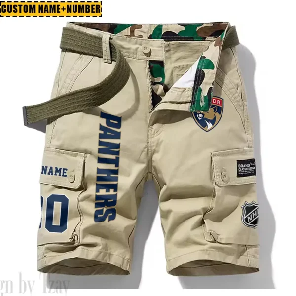 Florida Panthers New Summer Men Cargo Shorts Fashion 2025 SPTNSM044 - Image 5