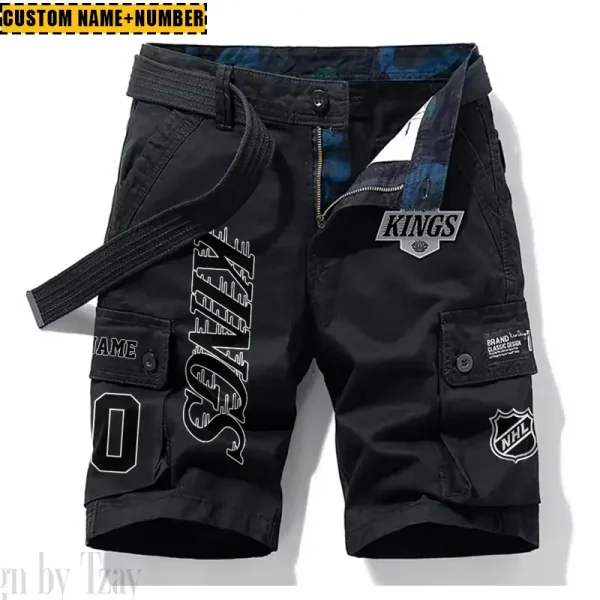 Los Angeles Kings New Summer Men Cargo Shorts Fashion 2025 SPTNSM045