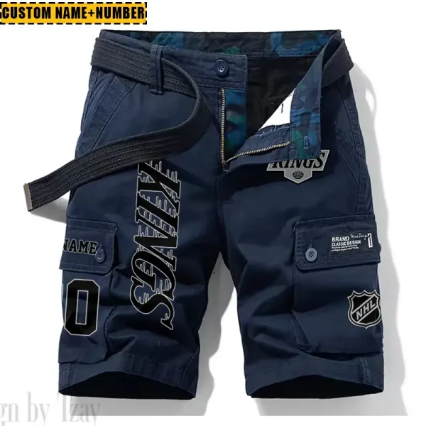 Los Angeles Kings New Summer Men Cargo Shorts Fashion 2025 SPTNSM045 - Image 3