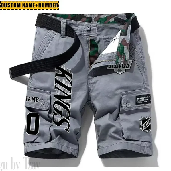 Los Angeles Kings New Summer Men Cargo Shorts Fashion 2025 SPTNSM045 - Image 5