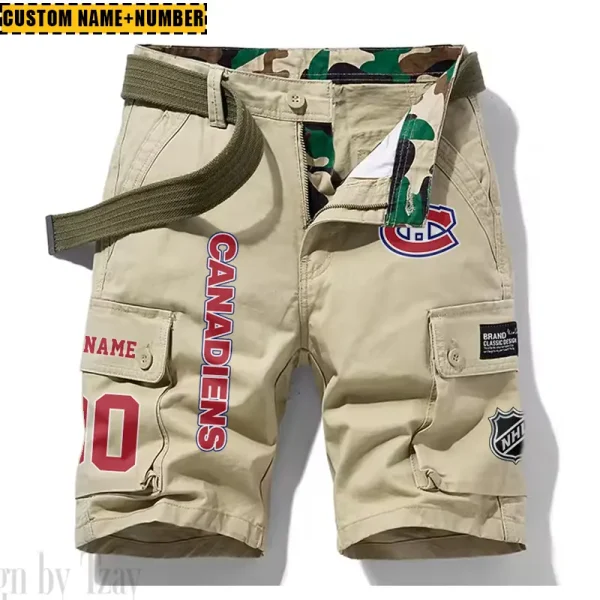 Montréal Canadiens New Summer Men Cargo Shorts Fashion 2025 SPTNSM047 - Image 2