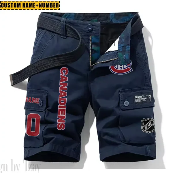 Montréal Canadiens New Summer Men Cargo Shorts Fashion 2025 SPTNSM047 - Image 3