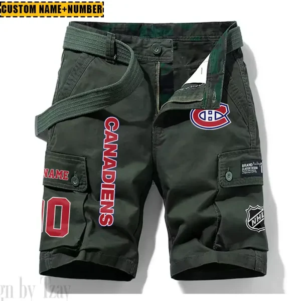 Montréal Canadiens New Summer Men Cargo Shorts Fashion 2025 SPTNSM047 - Image 4