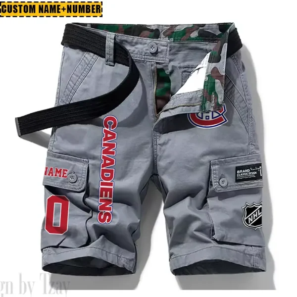 Montréal Canadiens New Summer Men Cargo Shorts Fashion 2025 SPTNSM047 - Image 5
