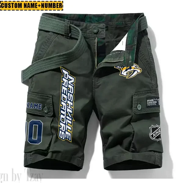 Nashville Predators New Summer Men Cargo Shorts Fashion 2025 SPTNSM048 - Image 3