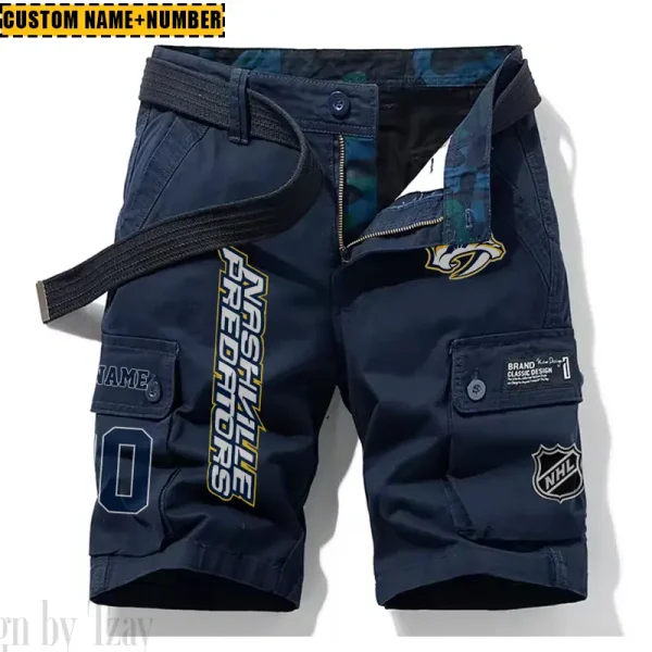 Nashville Predators New Summer Men Cargo Shorts Fashion 2025 SPTNSM048 - Image 4