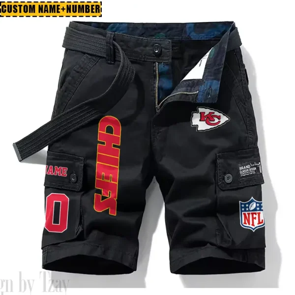 Kansas City Chiefs New Summer Men Cargo Shorts Fashion 2025  SPTNSM016 - Image 2