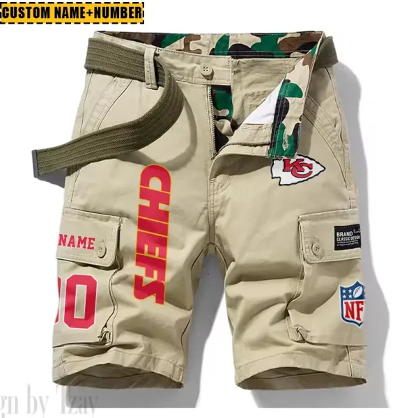 Kansas City Chiefs New Summer Men Cargo Shorts Fashion 2025  SPTNSM016 - Image 3