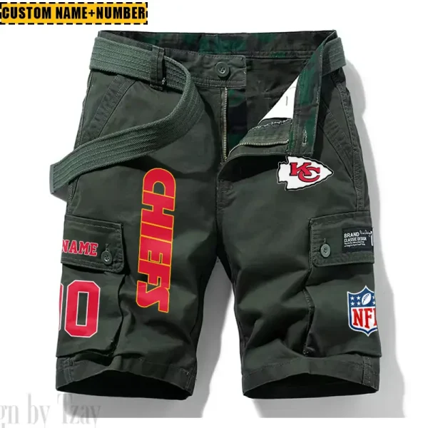 Kansas City Chiefs New Summer Men Cargo Shorts Fashion 2025  SPTNSM016 - Image 4