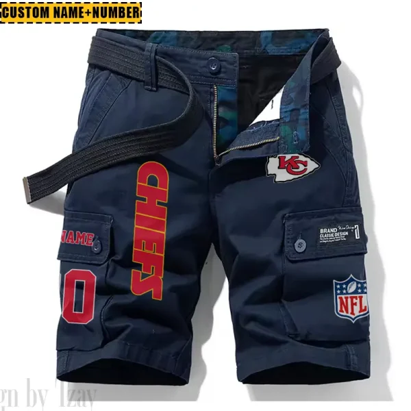 Kansas City Chiefs New Summer Men Cargo Shorts Fashion 2025  SPTNSM016 - Image 5