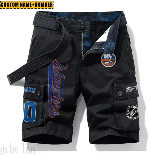 New York Islanders New Summer Men Cargo Shorts Fashion 2025 SPTNSM050