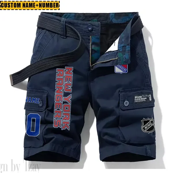 New York Rangers New Summer Men Cargo Shorts Fashion 2025 SPTNSM051 - Image 3