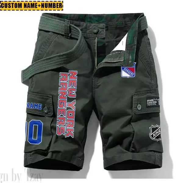 New York Rangers New Summer Men Cargo Shorts Fashion 2025 SPTNSM051 - Image 4