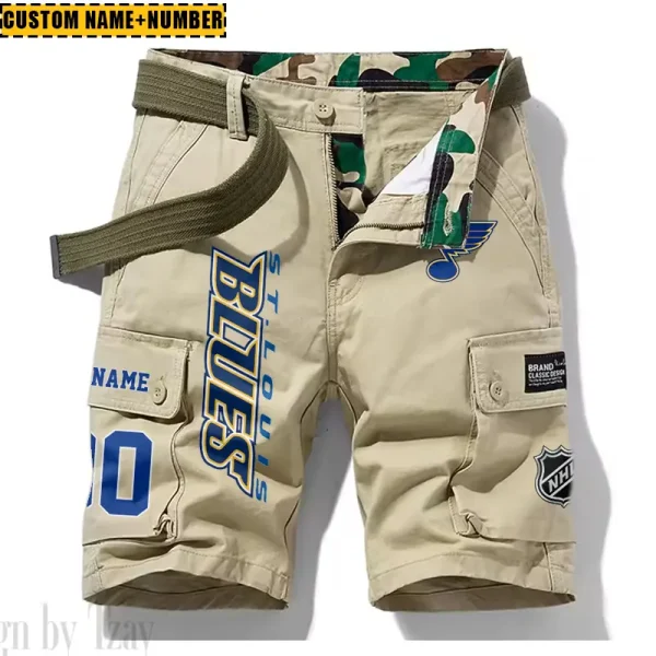 St. Louis Blues New Summer Men Cargo Shorts Fashion 2025 SPTNSM052 - Image 2