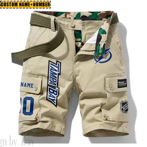 Tampa Bay Lightning New Summer Men Cargo Shorts Fashion 2025 SPTNSM053 - Image 5