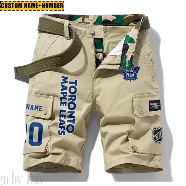 Toronto Maple Leafs New Summer Men Cargo Shorts Fashion 2025 SPTNSM054 - Image 2