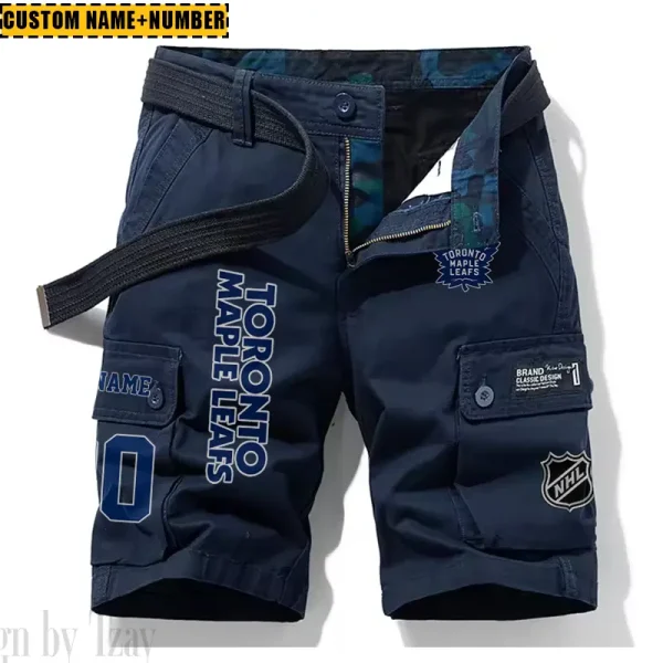 Toronto Maple Leafs New Summer Men Cargo Shorts Fashion 2025 SPTNSM054 - Image 3