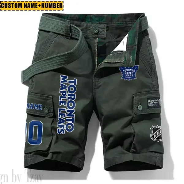Toronto Maple Leafs New Summer Men Cargo Shorts Fashion 2025 SPTNSM054 - Image 4