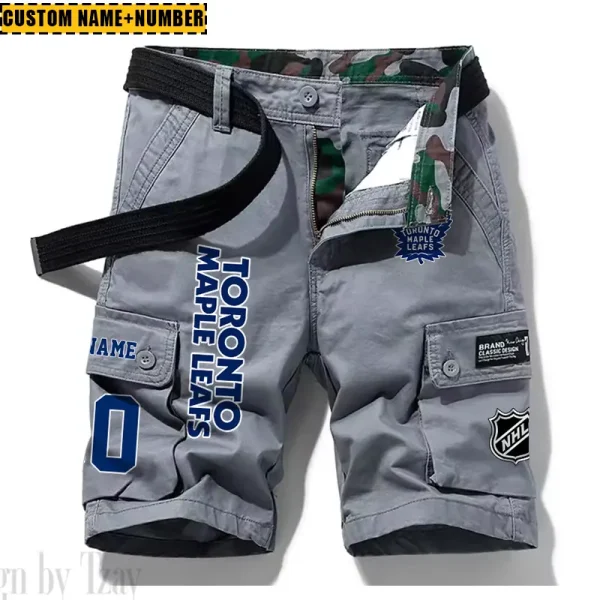Toronto Maple Leafs New Summer Men Cargo Shorts Fashion 2025 SPTNSM054 - Image 5