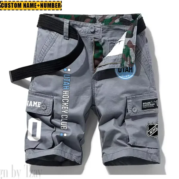 Utah Hockey Club New Summer Men Cargo Shorts Fashion 2025 SPTNSM055 - Image 2