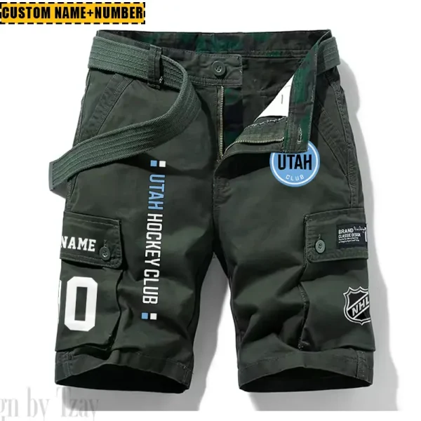 Utah Hockey Club New Summer Men Cargo Shorts Fashion 2025 SPTNSM055 - Image 3
