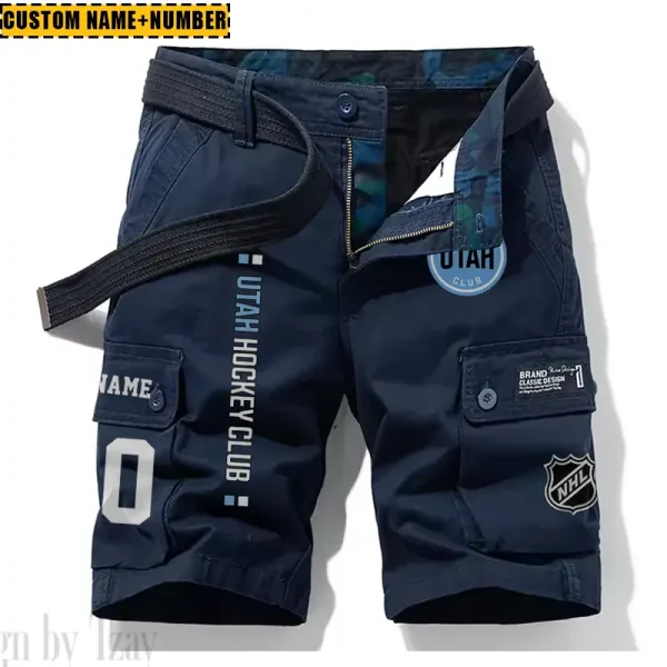 Utah Hockey Club New Summer Men Cargo Shorts Fashion 2025 SPTNSM055 - Image 4