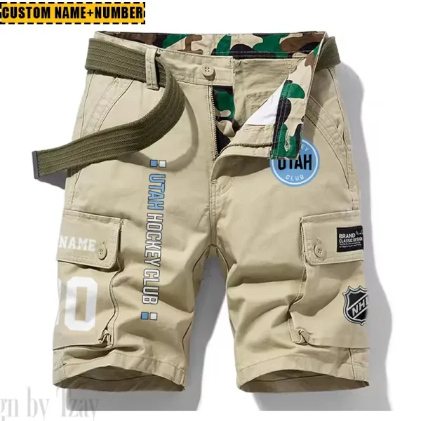 Utah Hockey Club New Summer Men Cargo Shorts Fashion 2025 SPTNSM055 - Image 5