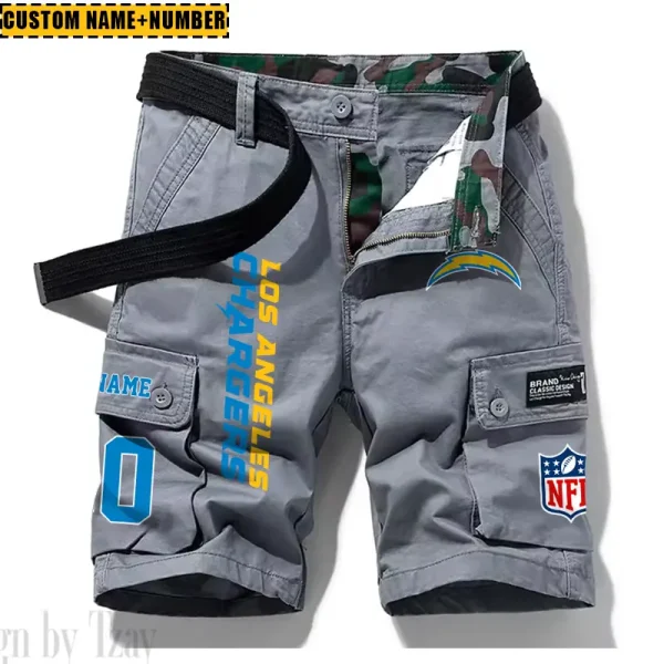 Los Angeles Chargers New Summer Men Cargo Shorts Fashion 2025  SPTNSM018 - Image 2