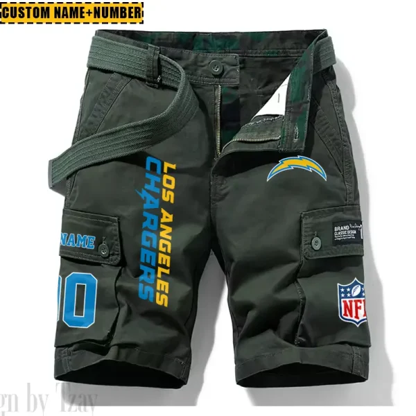 Los Angeles Chargers New Summer Men Cargo Shorts Fashion 2025  SPTNSM018 - Image 3