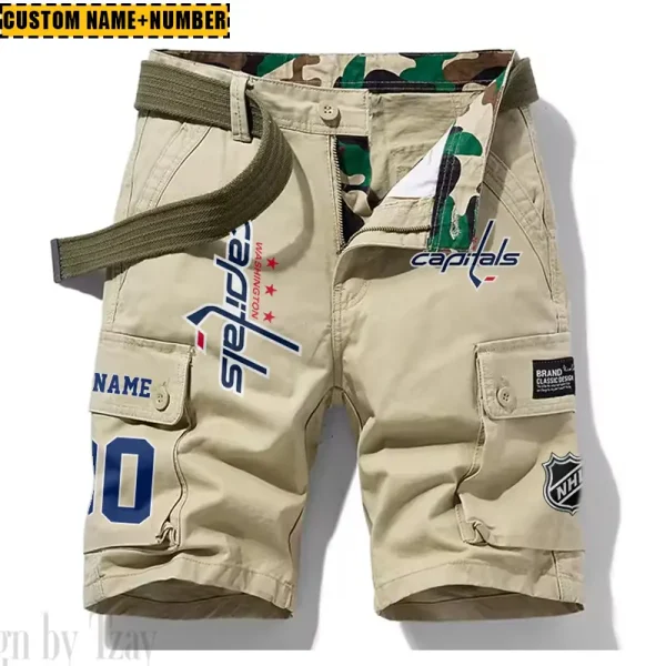 Washington Capitals New Summer Men Cargo Shorts Fashion 2025 SPTNSM058 - Image 2