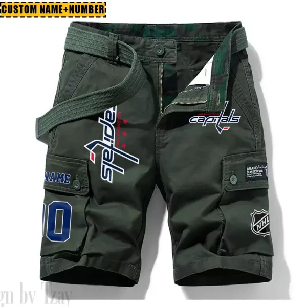 Washington Capitals New Summer Men Cargo Shorts Fashion 2025 SPTNSM058 - Image 4