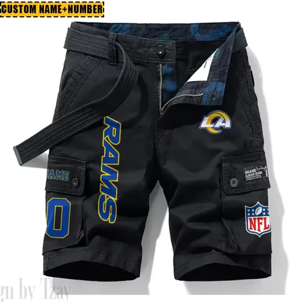 Los Angeles Rams New Summer Men Cargo Shorts Fashion 2025  SPTNSM019 - Image 2