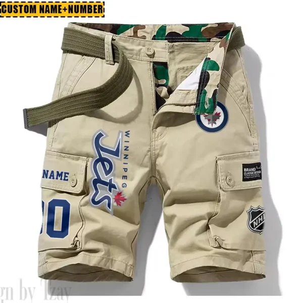 Winnipeg Jets New Summer Men Cargo Shorts Fashion 2025 SPTNSM059 - Image 5