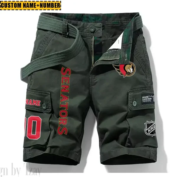 Ottawa Senators New Summer Men Cargo Shorts Fashion 2025 SPTNSM060 - Image 3