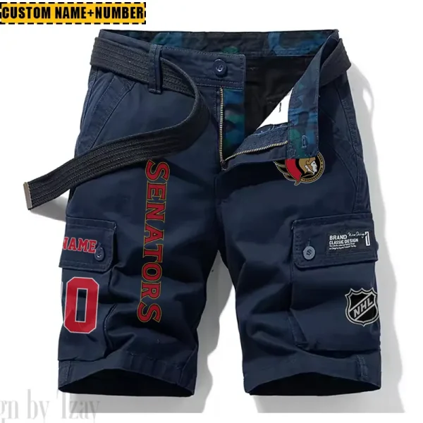 Ottawa Senators New Summer Men Cargo Shorts Fashion 2025 SPTNSM060 - Image 4