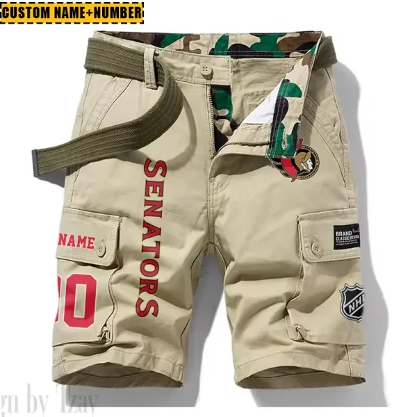 Ottawa Senators New Summer Men Cargo Shorts Fashion 2025 SPTNSM060 - Image 5