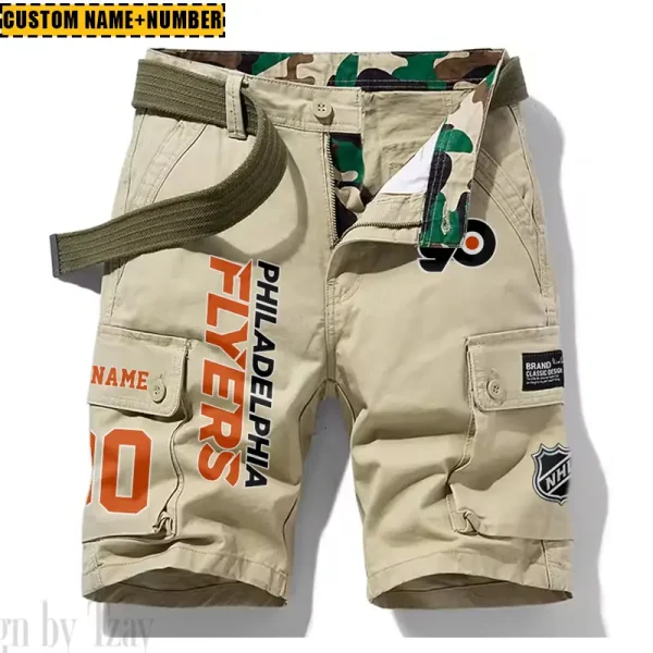 Philadelphia Flyers New Summer Men Cargo Shorts Fashion 2025 SPTNSM061 - Image 2