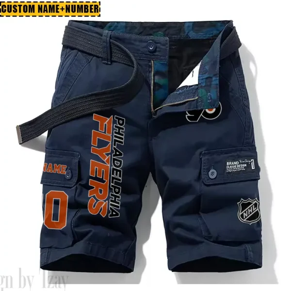Philadelphia Flyers New Summer Men Cargo Shorts Fashion 2025 SPTNSM061 - Image 3