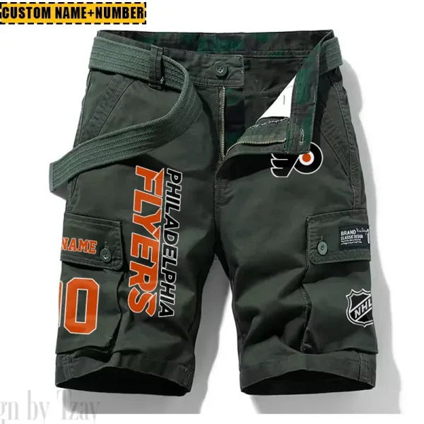 Philadelphia Flyers New Summer Men Cargo Shorts Fashion 2025 SPTNSM061 - Image 4
