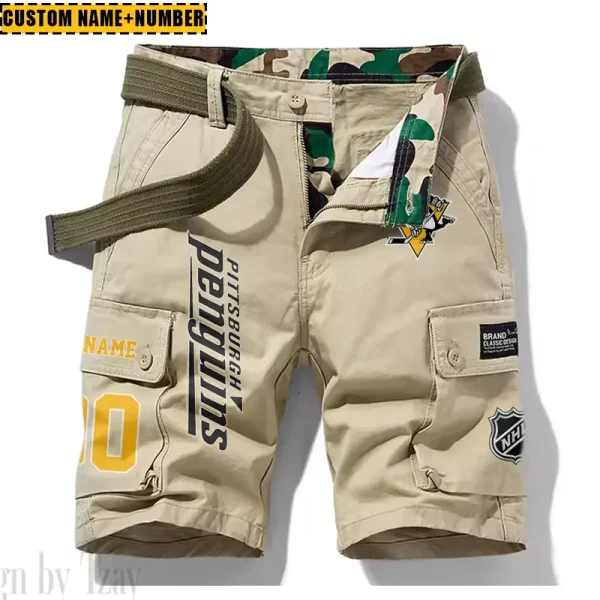 Pittsburgh Penguins New Summer Men Cargo Shorts Fashion 2025 SPTNSM062 - Image 5