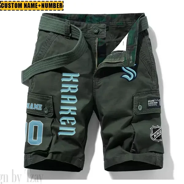 Seattle Kraken New Summer Men Cargo Shorts Fashion 2025 SPTNSM064 - Image 3