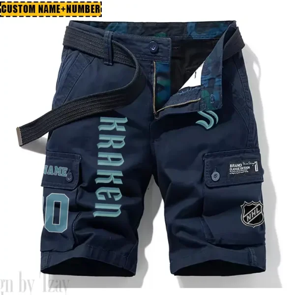 Seattle Kraken New Summer Men Cargo Shorts Fashion 2025 SPTNSM064 - Image 4